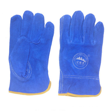 Ab Grade Cow Split Leather Safety Working Drivers Gloves for Driving